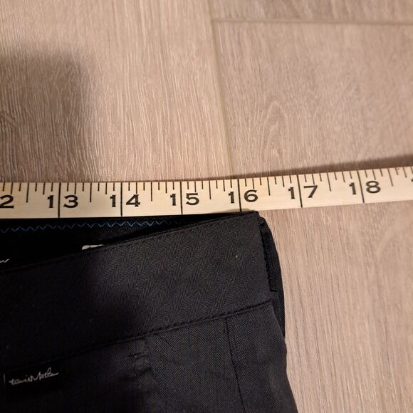 Travis Mathew Shorts Mens 32 Charcoal Gray Stretch Herringbone Blue Striped - Picture 10 of 12